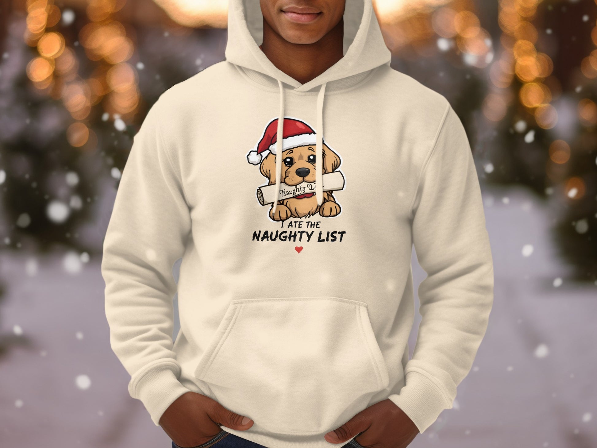 I Ate The Naughty List Funny Hoodie for Holiday Season