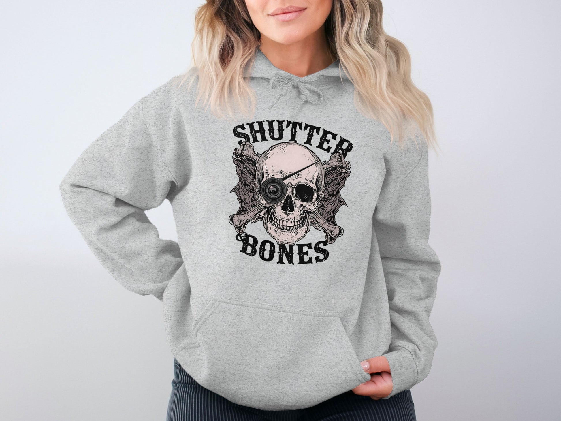 Shutter Bones Skull Graphic Design Hoodie product type