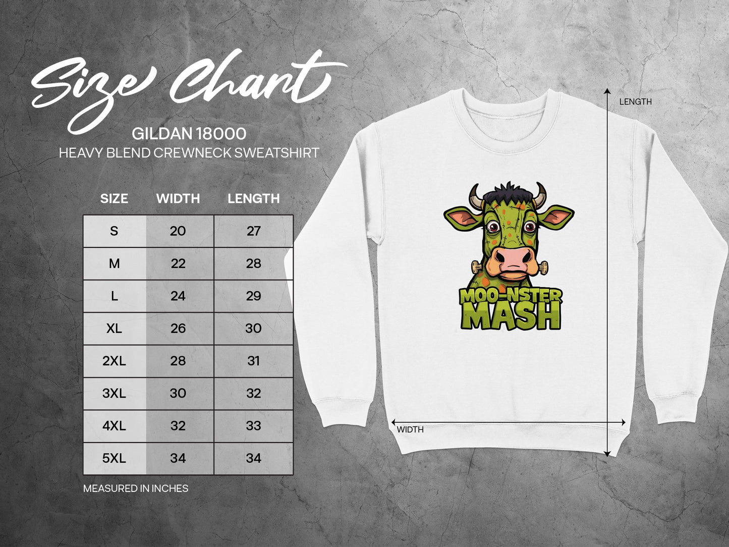 Moo-nster Mash Heavy Blend Crewneck Sweatshirt product type
