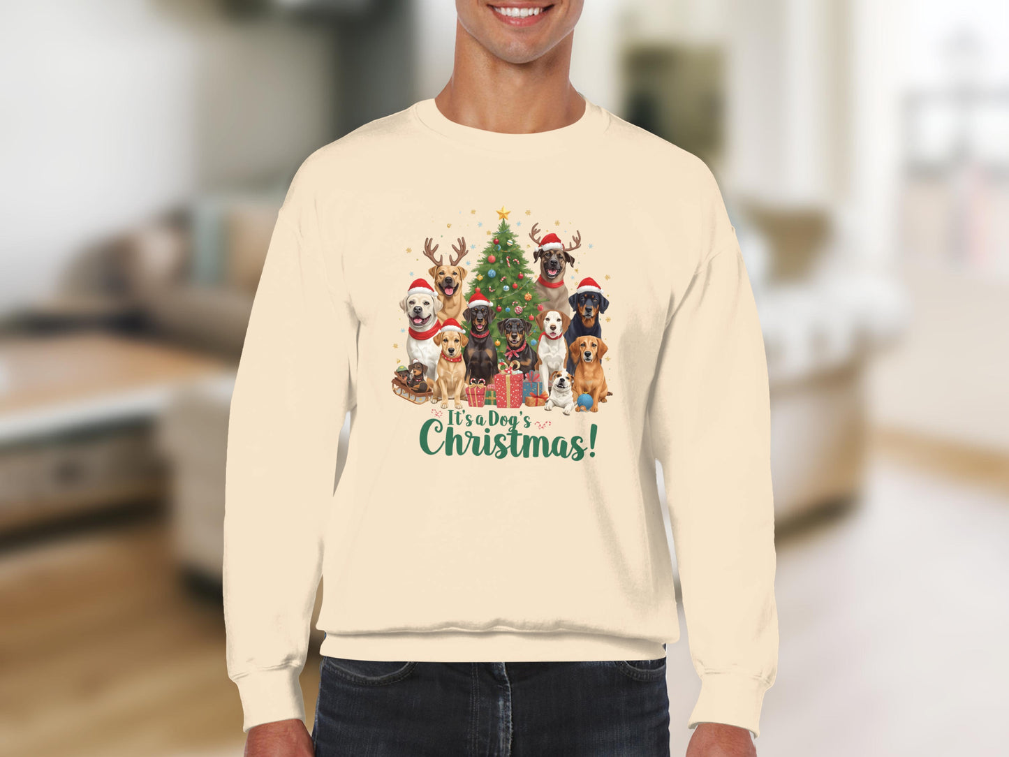 It's a Dog's Christmas Festive Holiday Sweatshirt