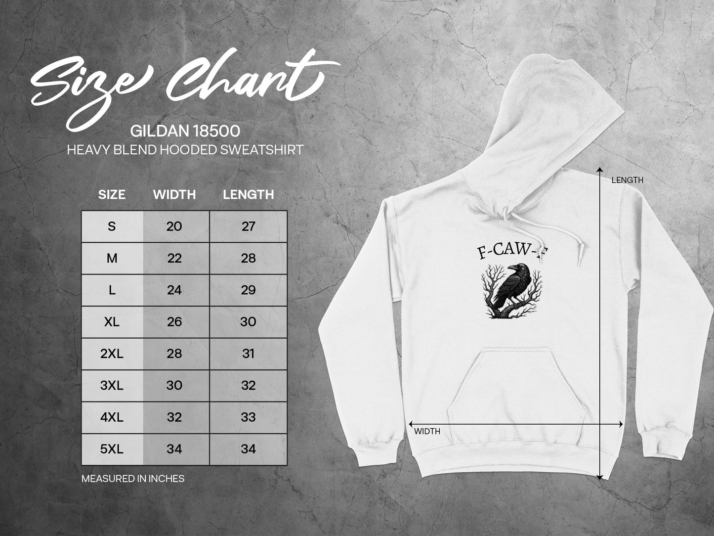 F-CAW Raven Gildan 18500 Heavy Blend Hooded Sweatshirt product