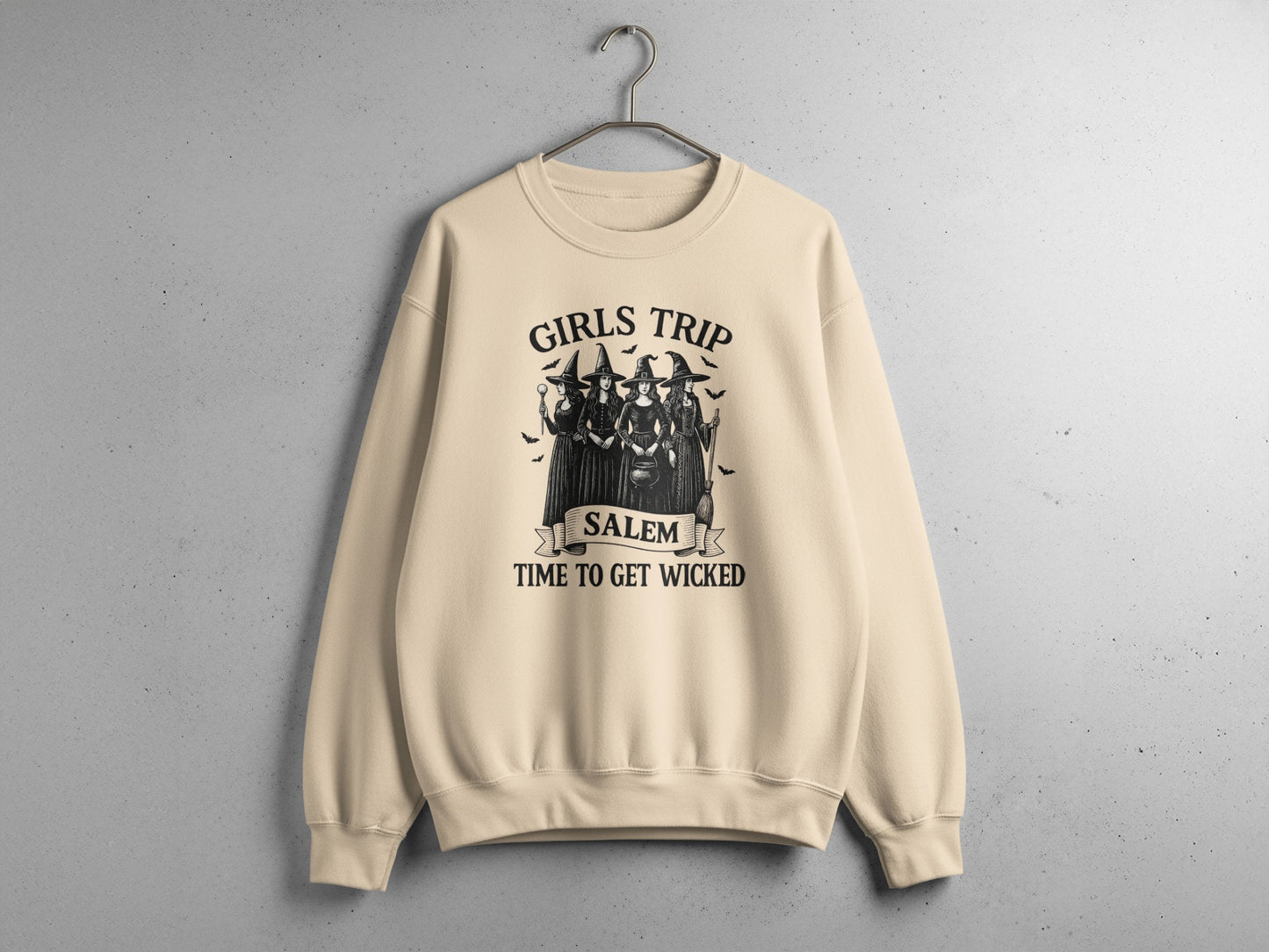 Girls Trip Salem Time To Get Wicked Graphic Sweatshirt Product
