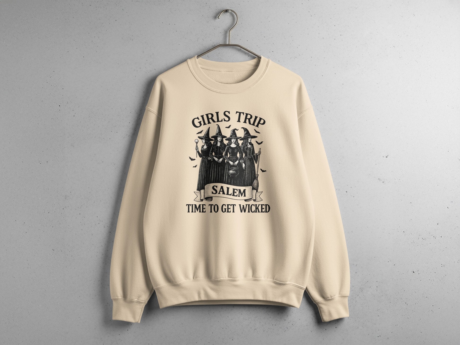 Girls Trip Salem Time To Get Wicked Graphic Sweatshirt Product