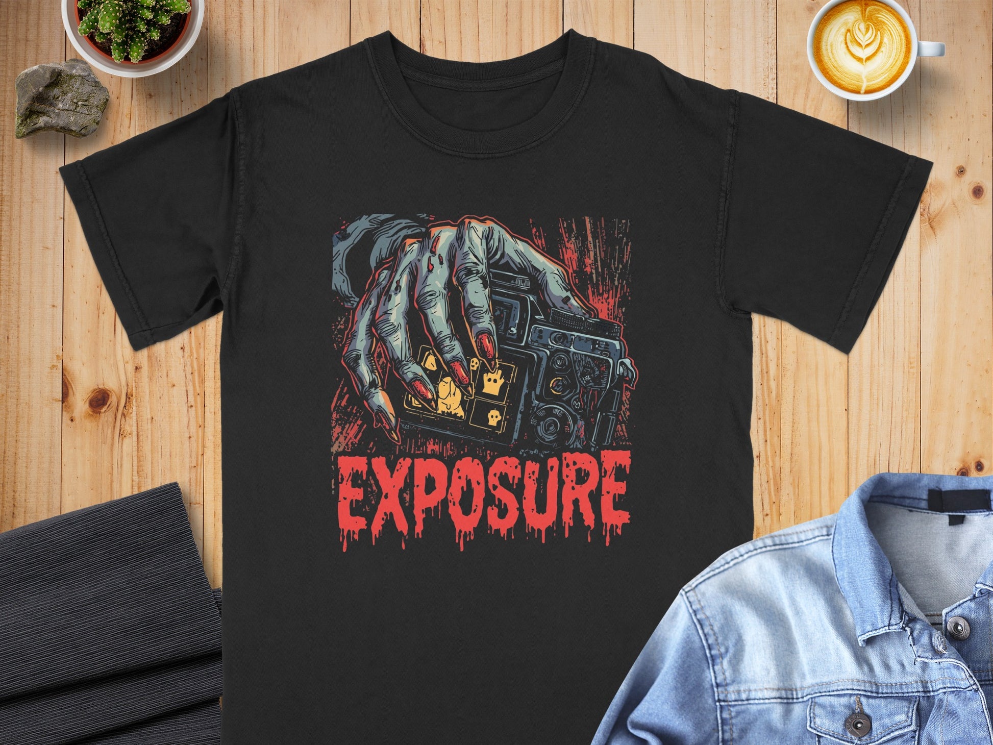 Exposure Horror Themed T-Shirt Graphic product type