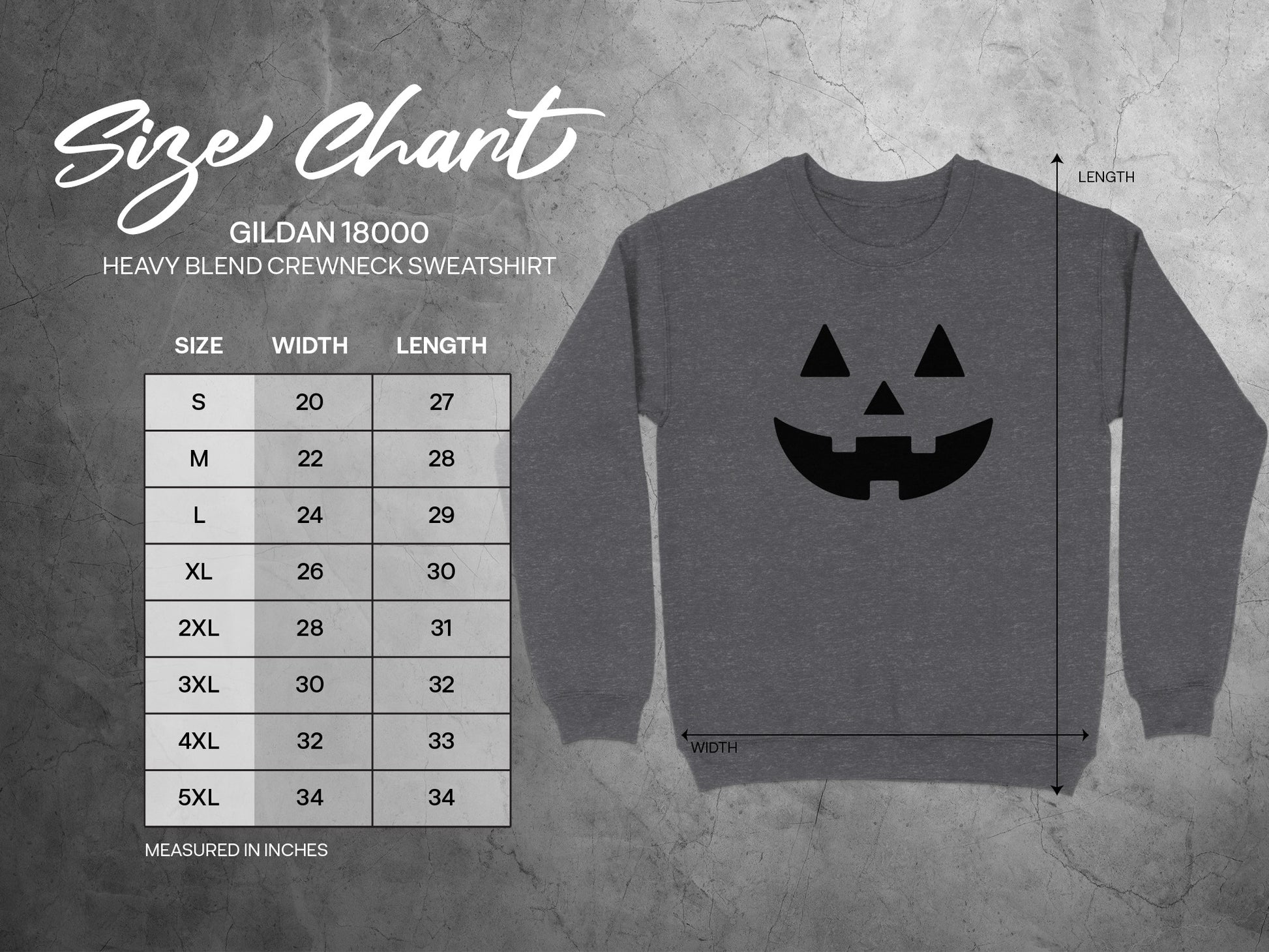Halloween Pumpkin Face Crewneck Sweatshirt product type