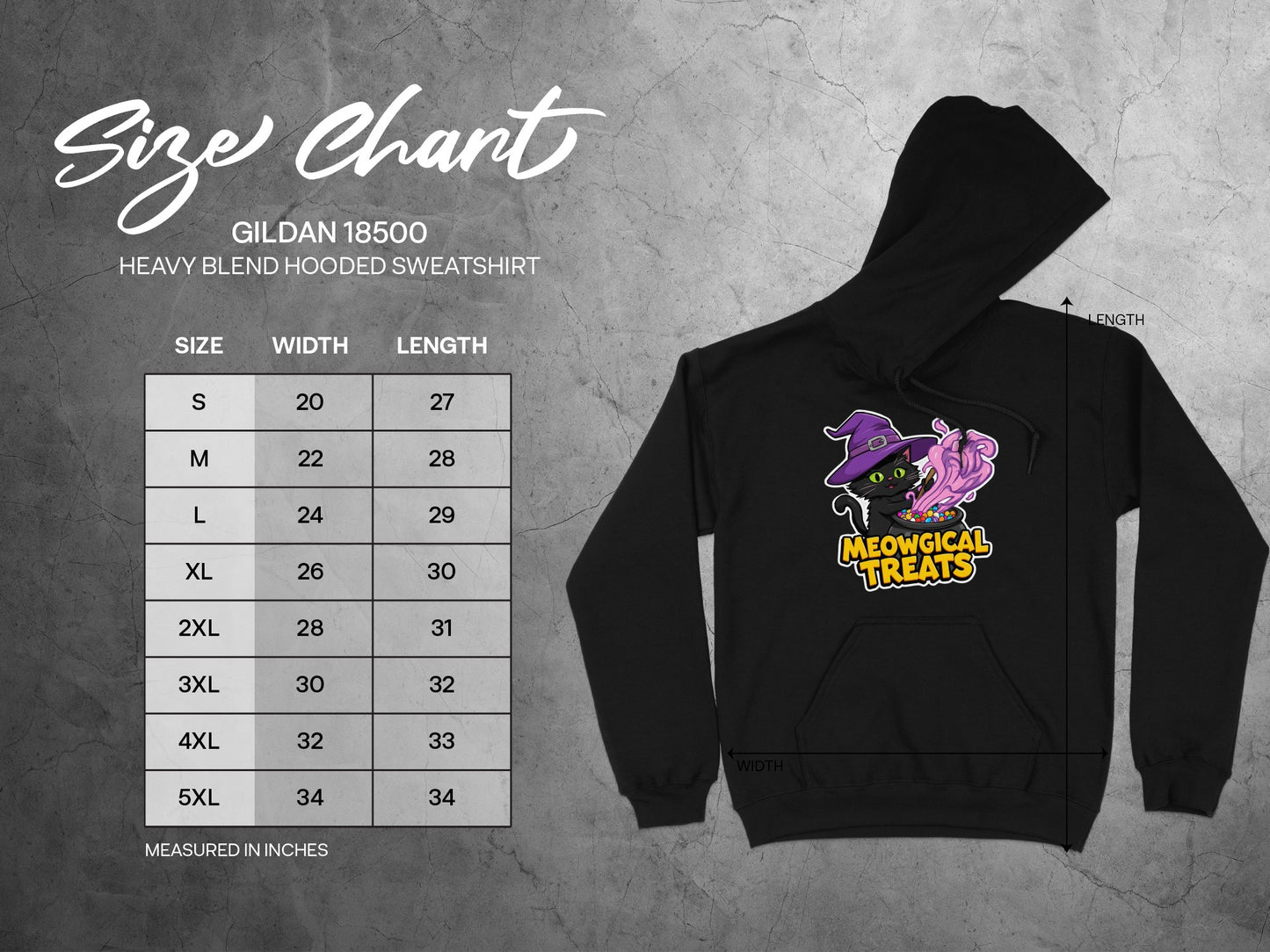 Meowgical Treats Design Fun Hooded Sweatshirt product