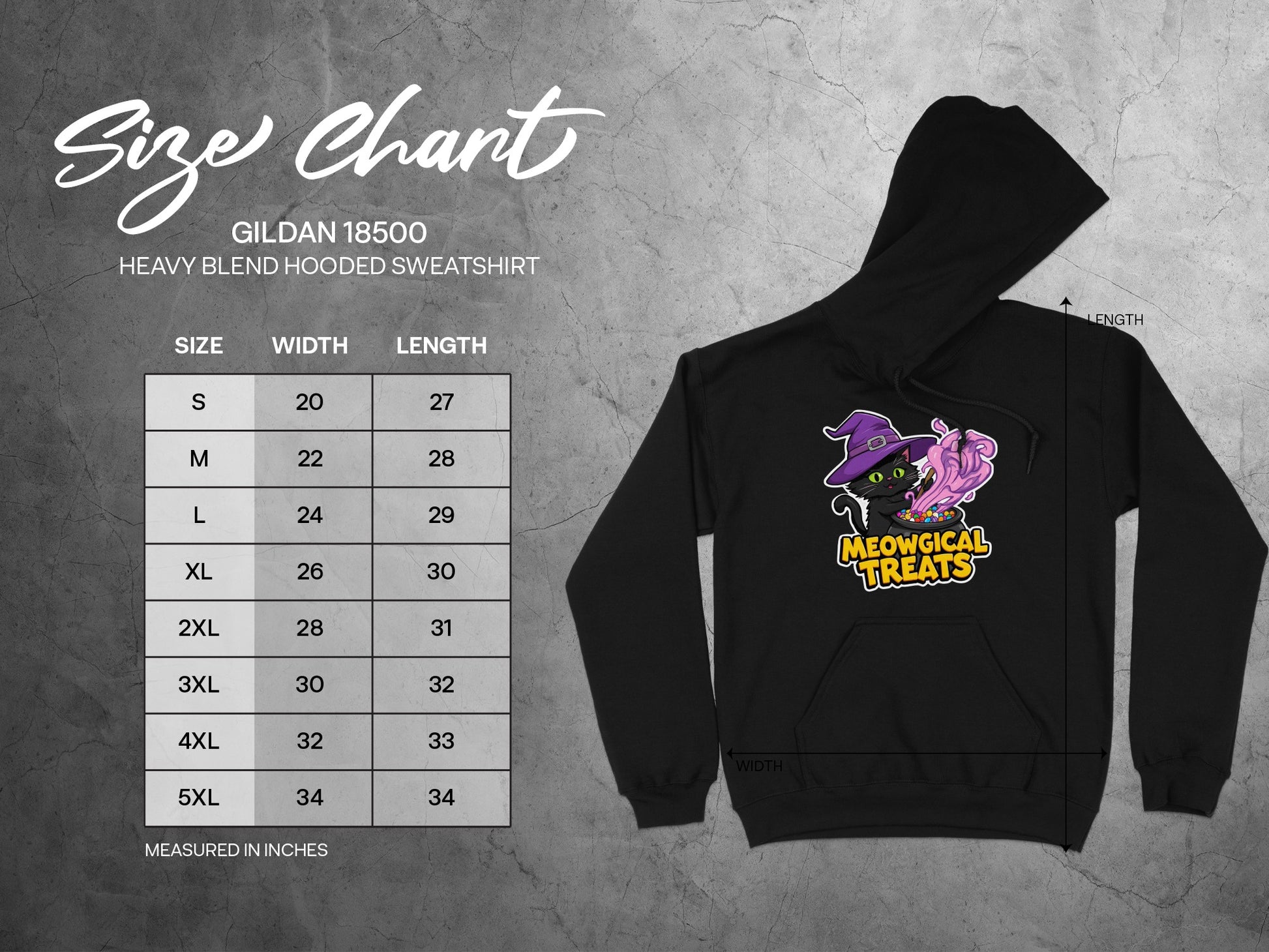 Meowgical Treats Design Fun Hooded Sweatshirt product