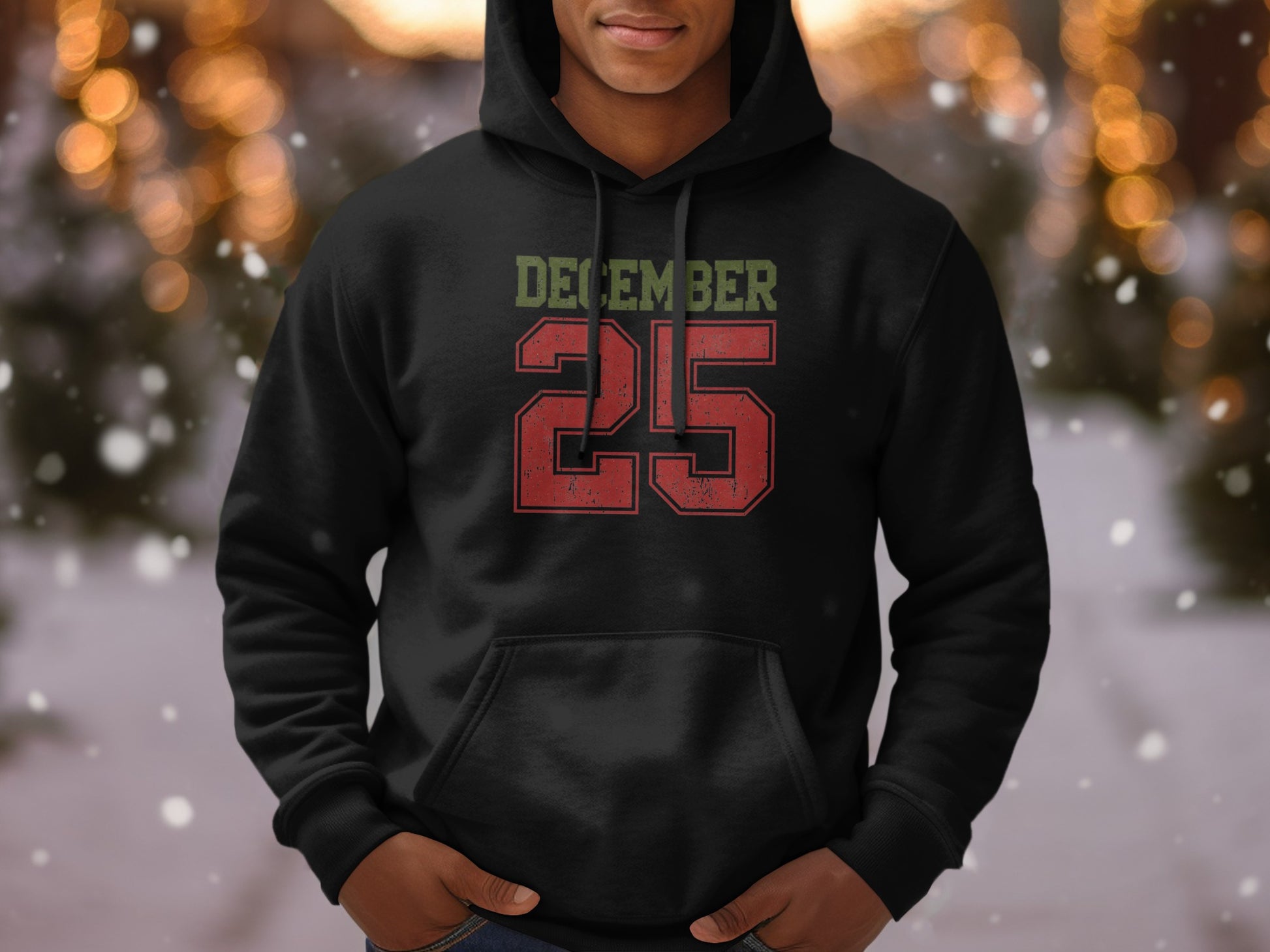 December 25 Design Hoodie for Festive Season Apparel