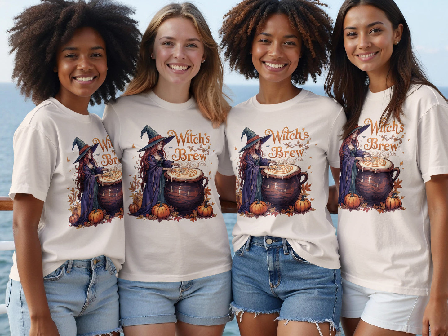 Witch's Brew Halloween Graphic Tee shirt product