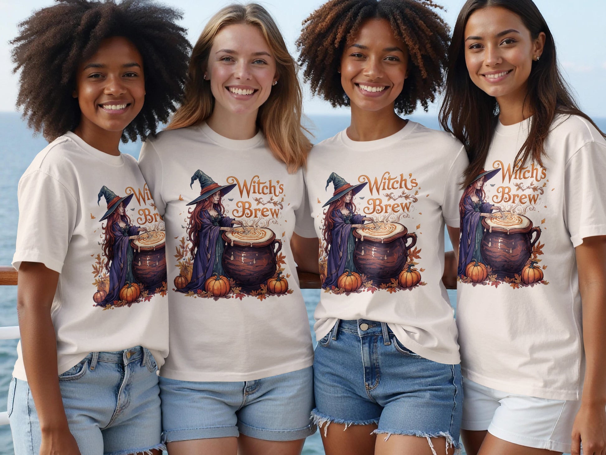 Witch's Brew Halloween Graphic Tee shirt product