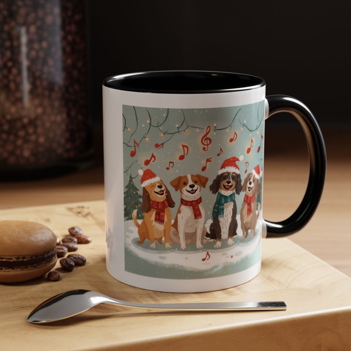 Festive Singing Dogs Mug Perfect for Holiday Cheer