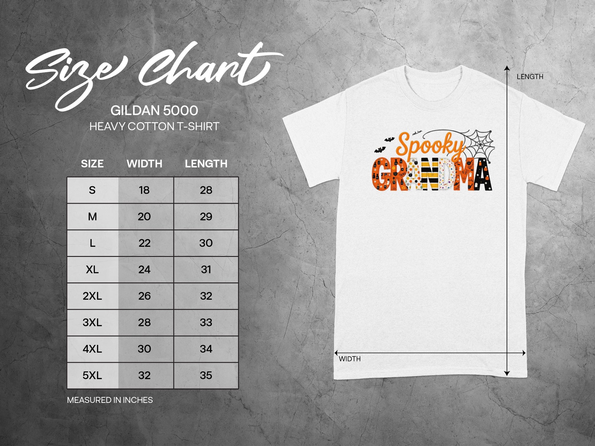 Spooky Grandma Gildan 5000 Heavy Cotton T-shirt product