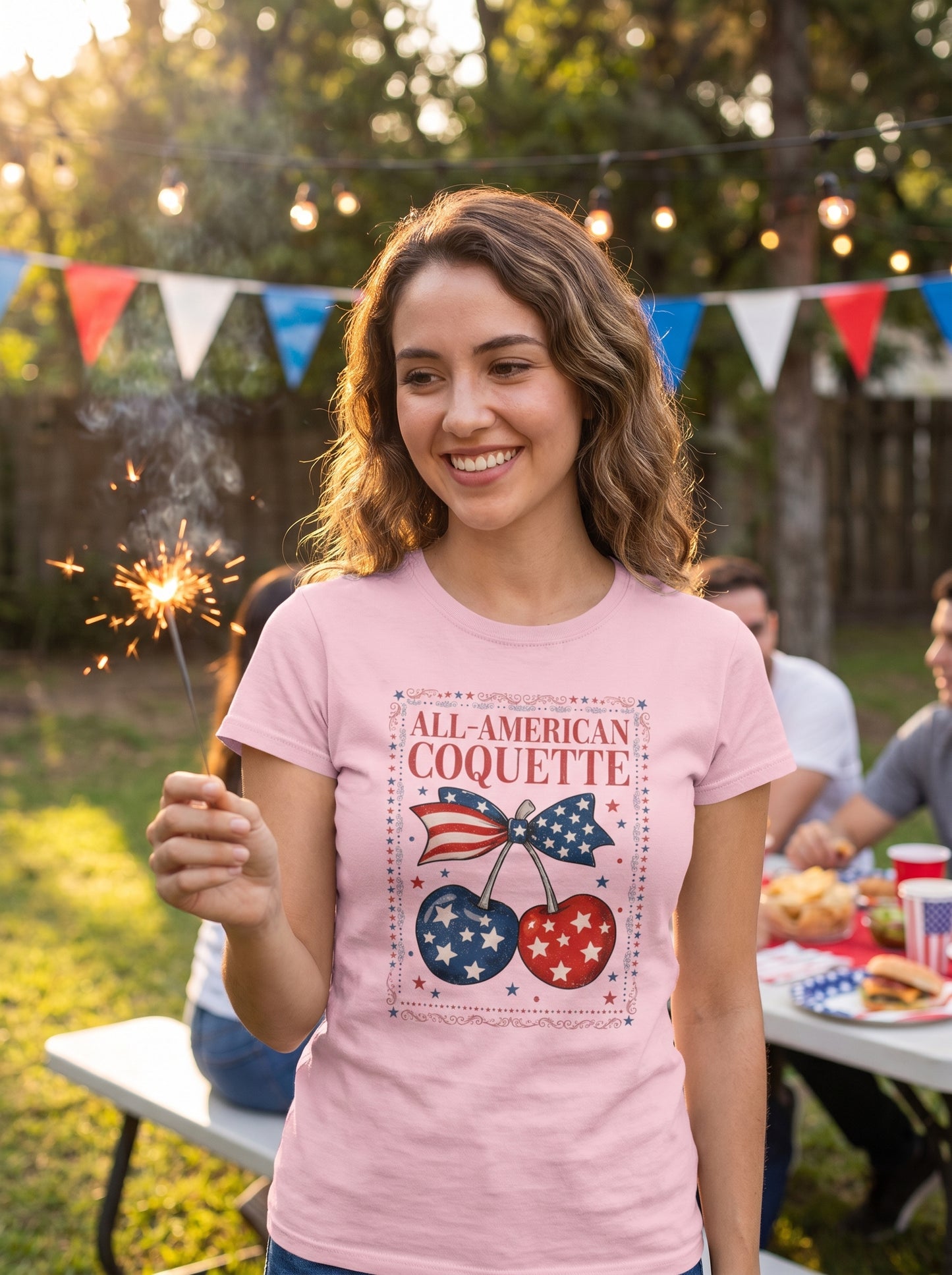 All-American Coquette Graphic T-Shirt