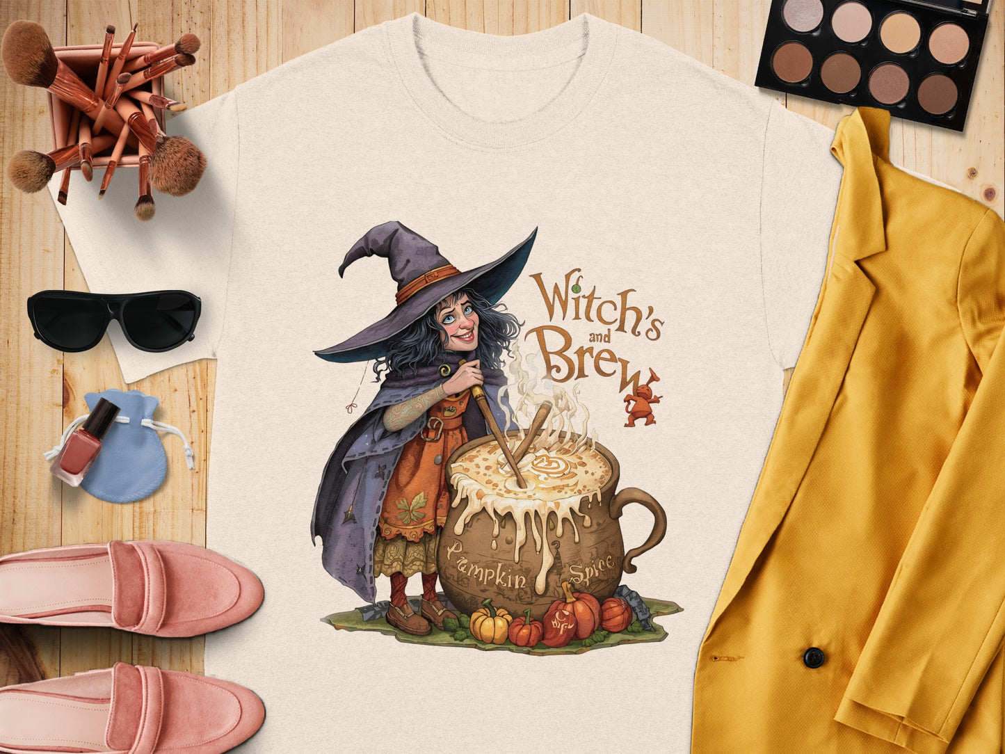 Witch's Brew Pumpkin Spice Witch T-shirt product type