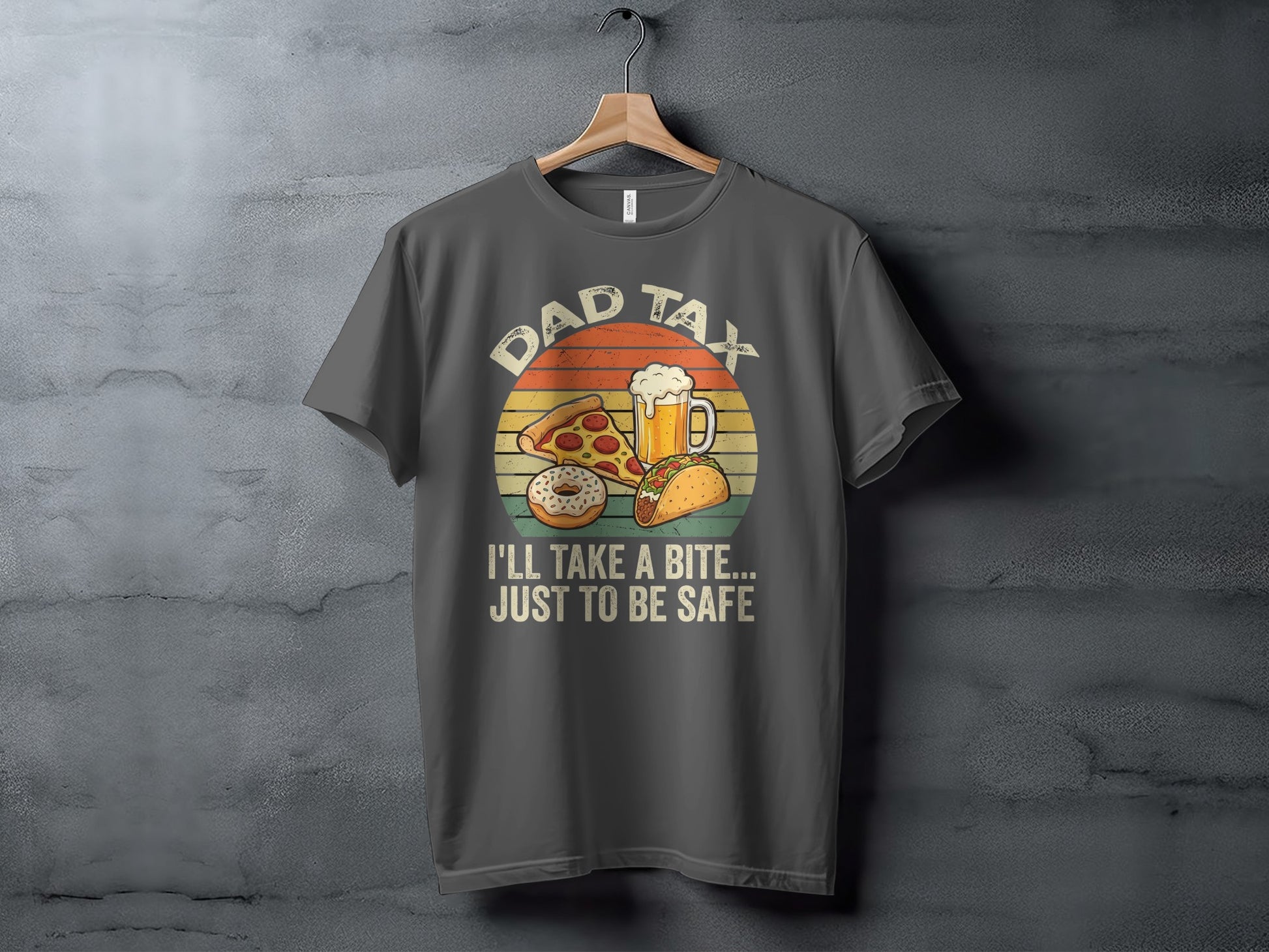 Dad tax I'll take a bite just to be safe graphic t-shirt.