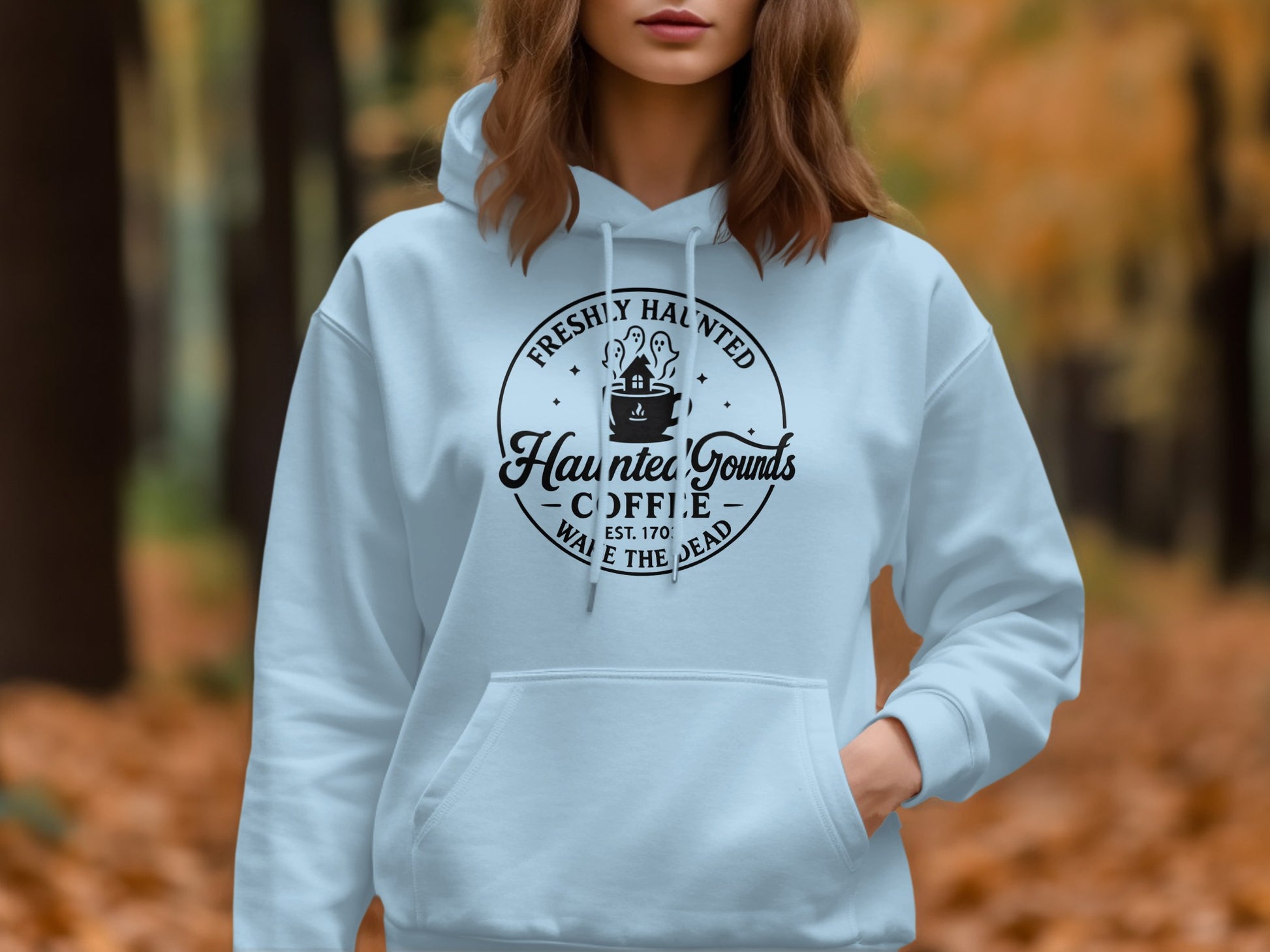 Freshly Haunted Coffee Hoodie Haunted Grounds Product