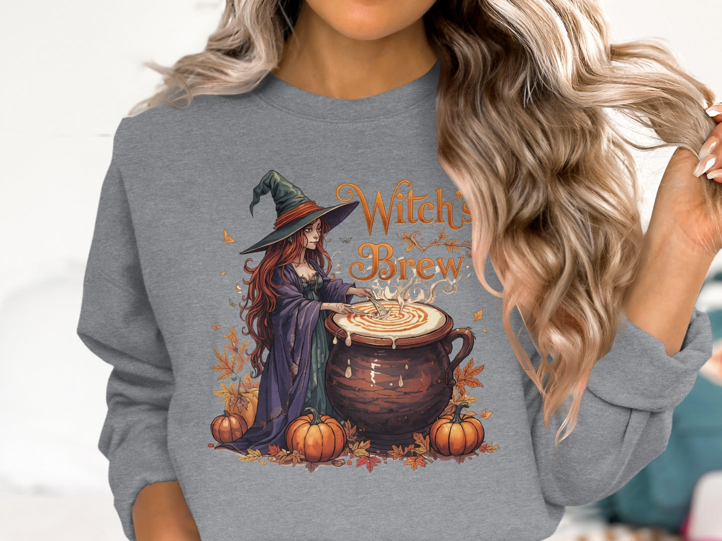 Witch's Brew Latte Art Halloween Sweatshirt product