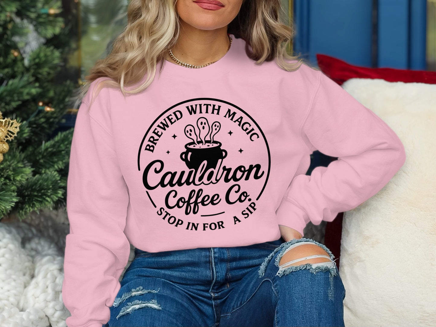 Brewed With Magic Cauldron Coffee Co. sweatshirt product