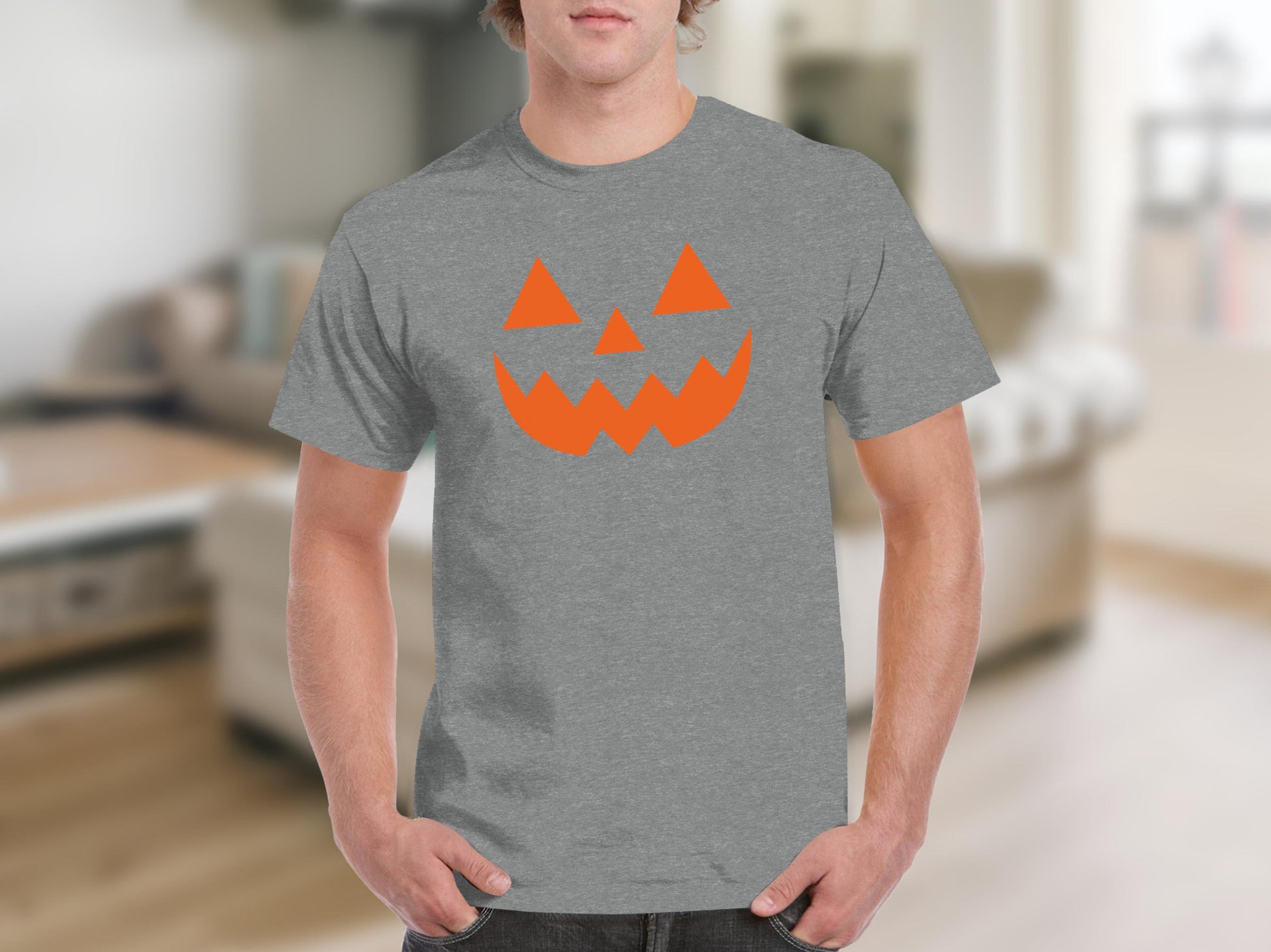 Jack O Lantern Face Graphic Printed Halloween product type