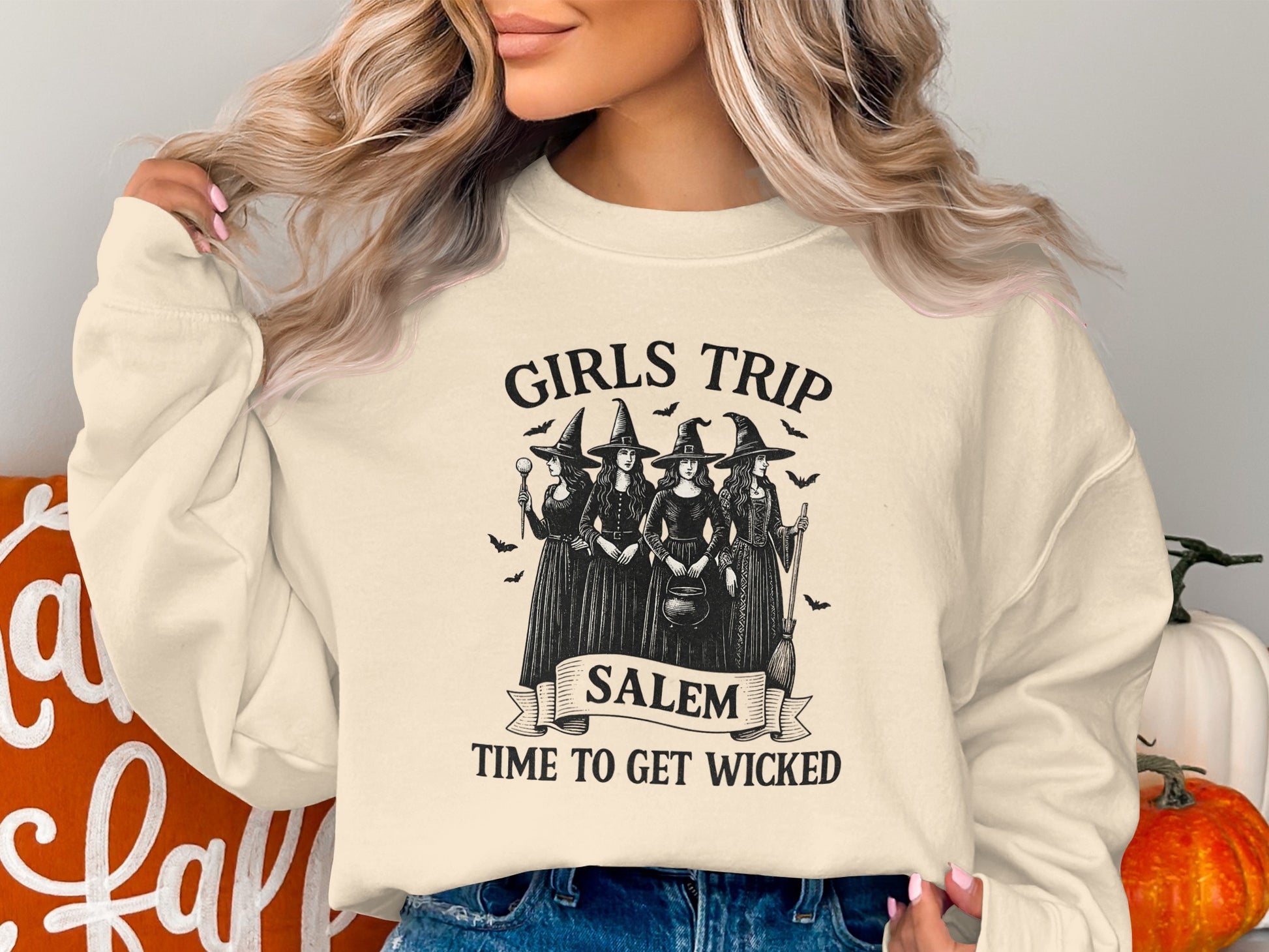 Girls Trip Salem Time to Get Wicked Sweatshirt product type