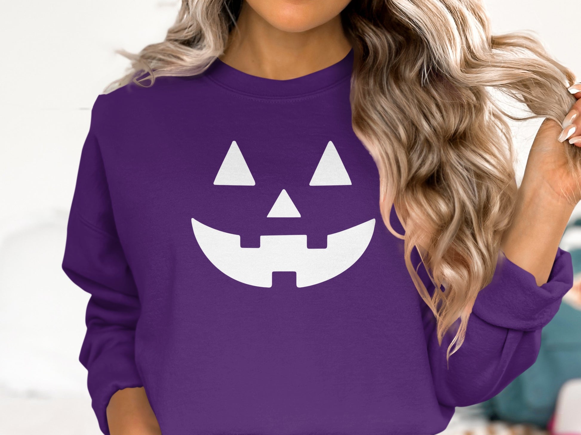 Spooky Halloween Smiling Jack o Lantern Sweatshirt product