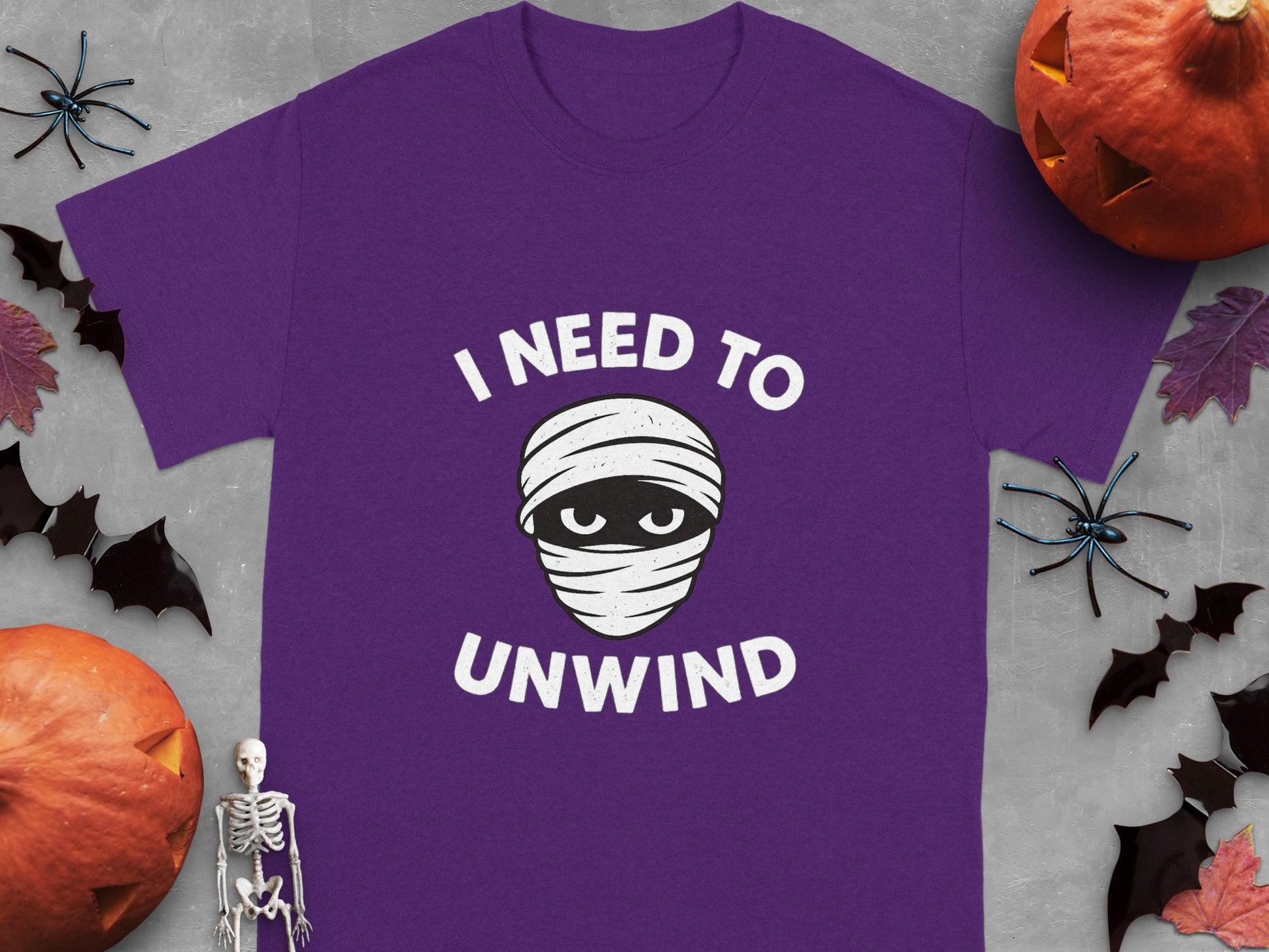 I Need to Unwind Halloween Themed T-Shirt Product