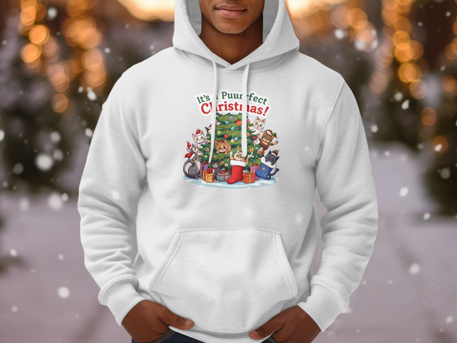 It's Puurfect Christmas Cats Hoodie