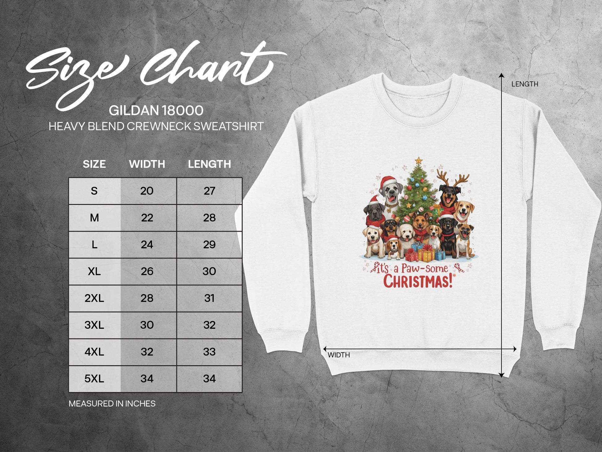 Adorable Dogs in Christmas Tree Sweatshirt Holiday Cheer