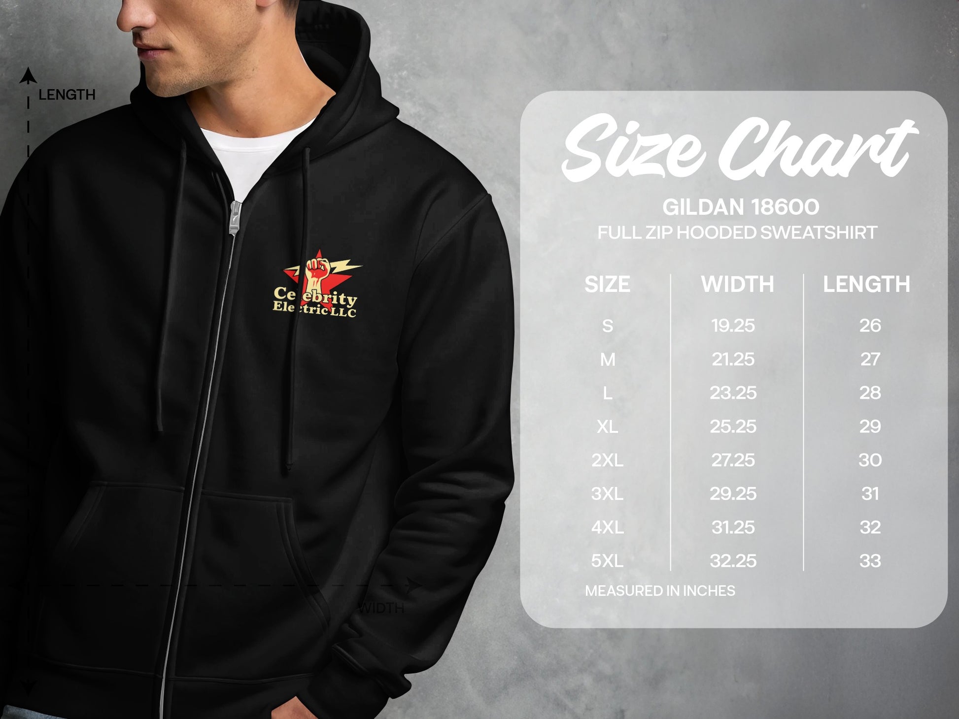 Celebrity Electric LLC Full Zip Hooded Sweatshirt product