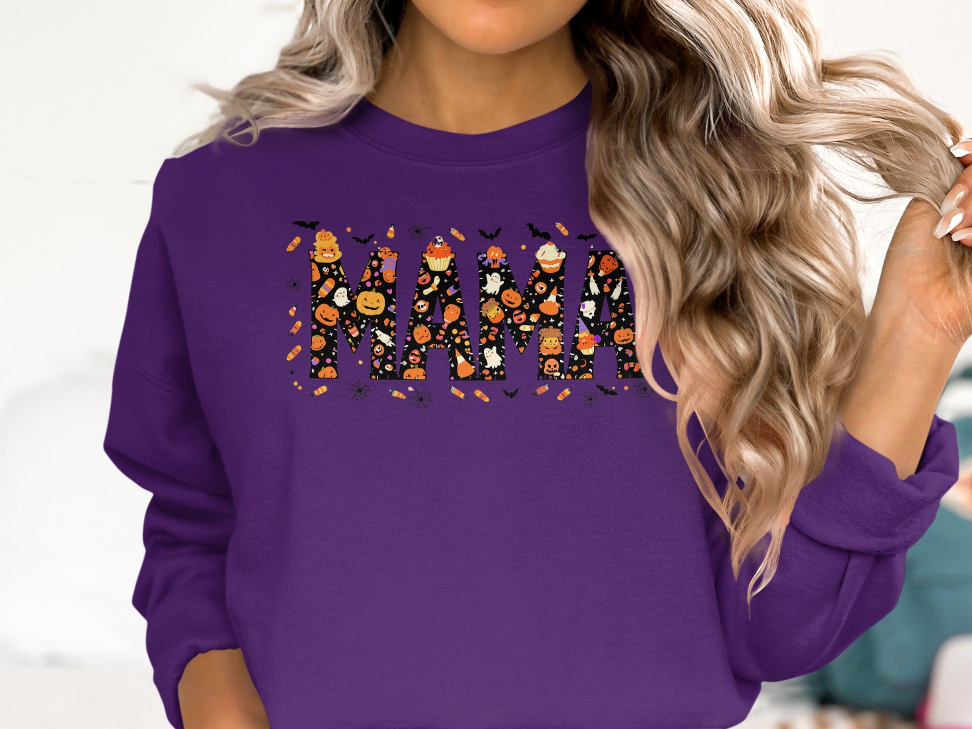 Purple Halloween Themed Mama Product