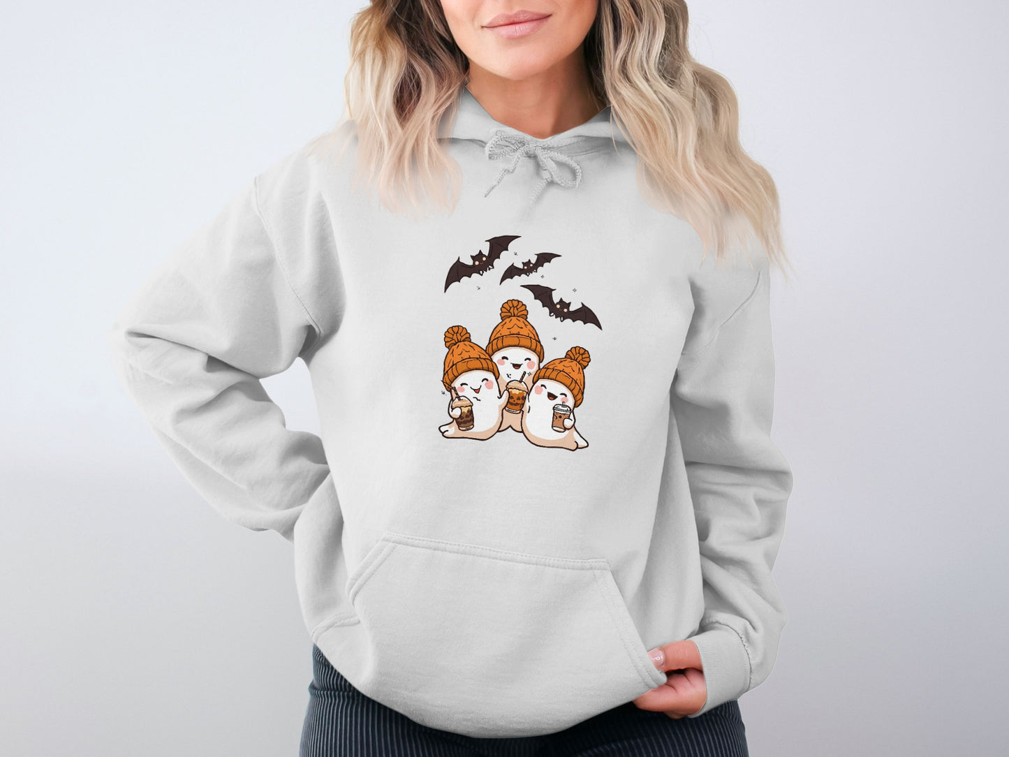 Cozy Ghosts Halloween Hoodie product type