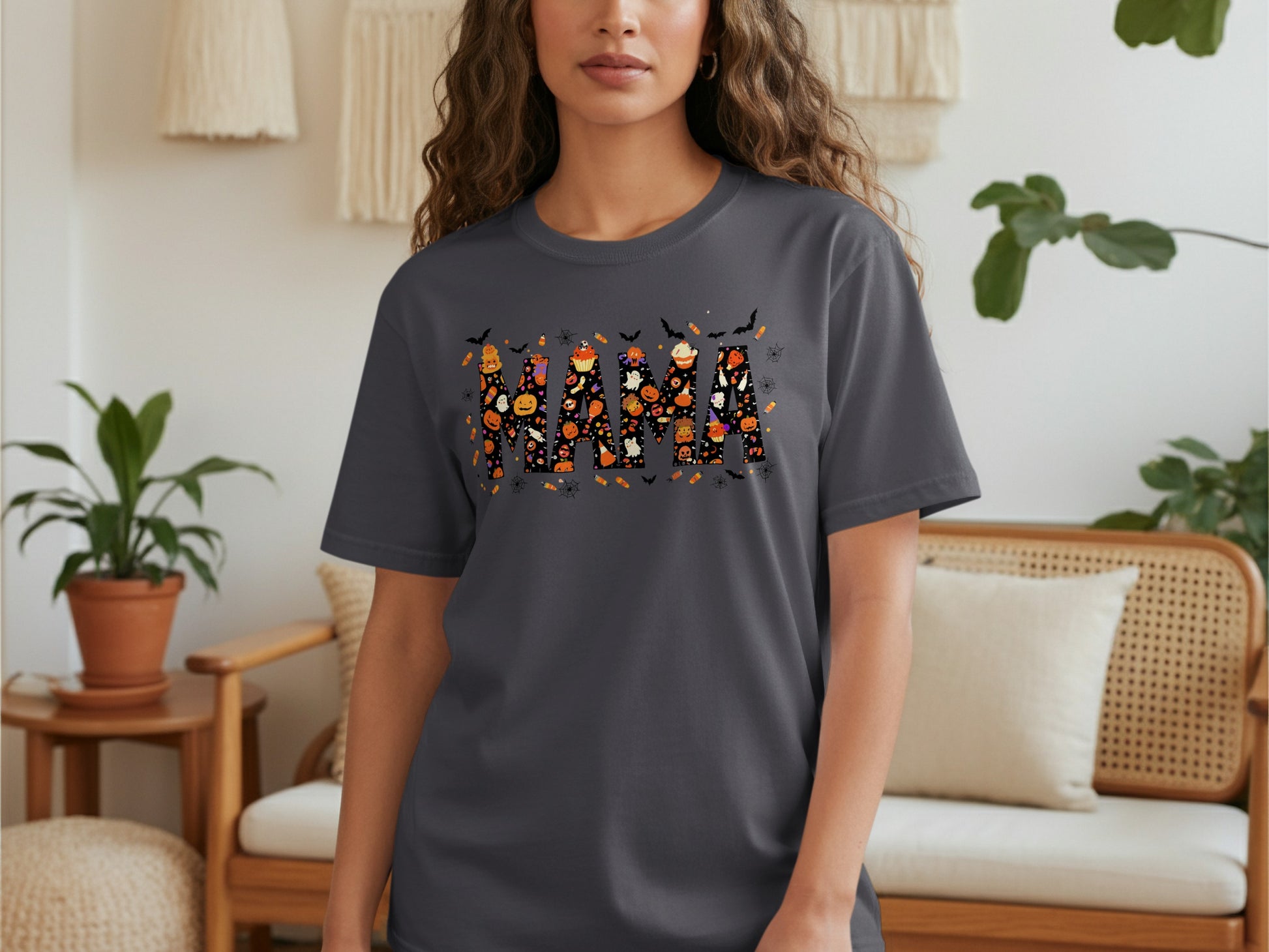 Halloween Themed Mama Graphic T-Shirt product