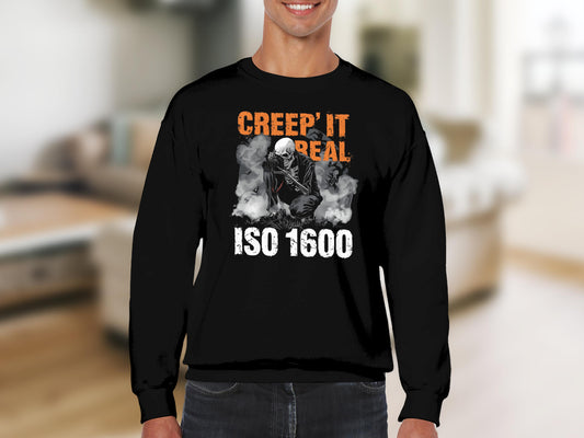 Creep It Real ISO 1600 Skeleton Graphic Sweater product