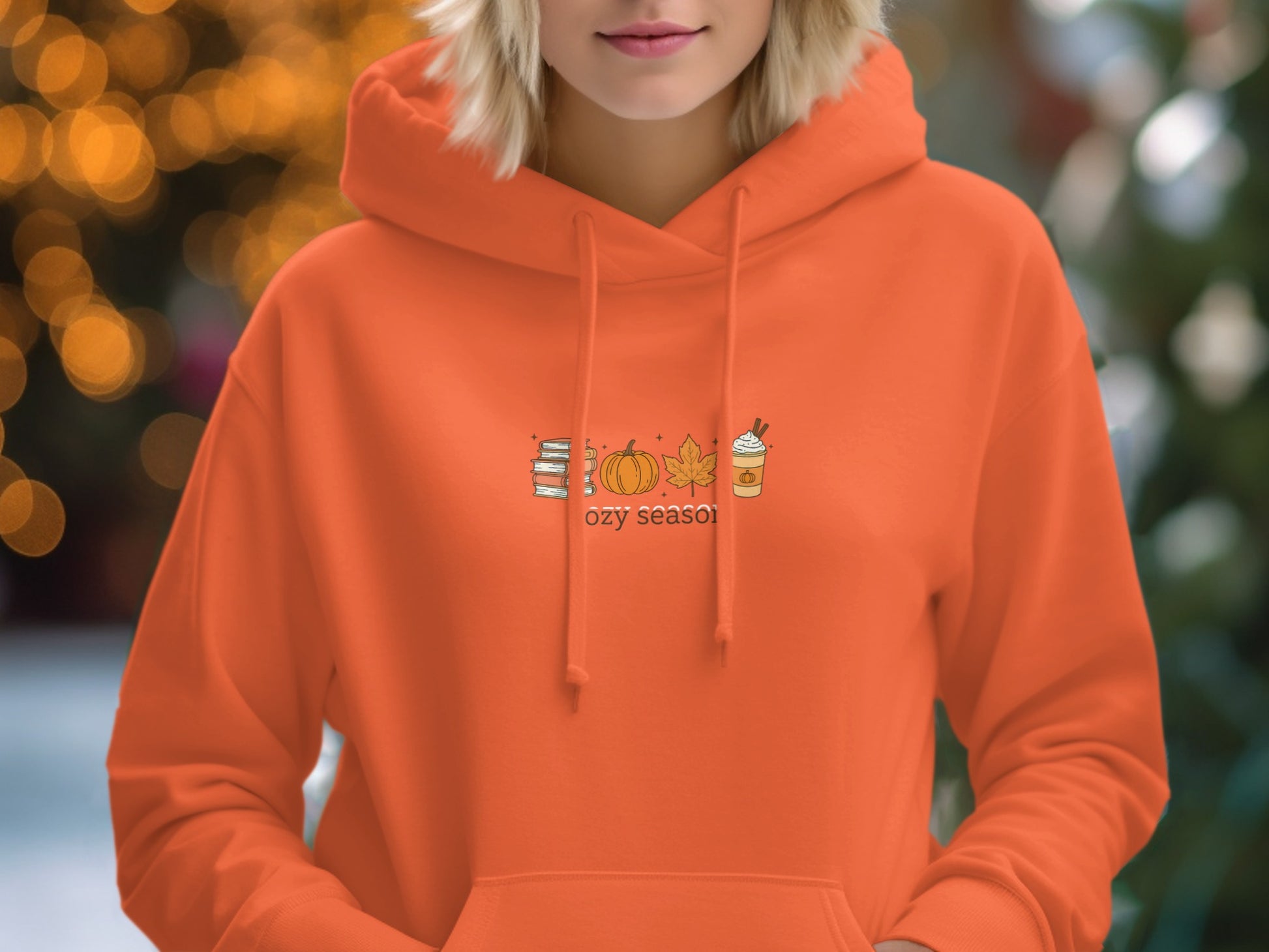 Cozy Season Hoodie with Autumn Icons Hoodie
