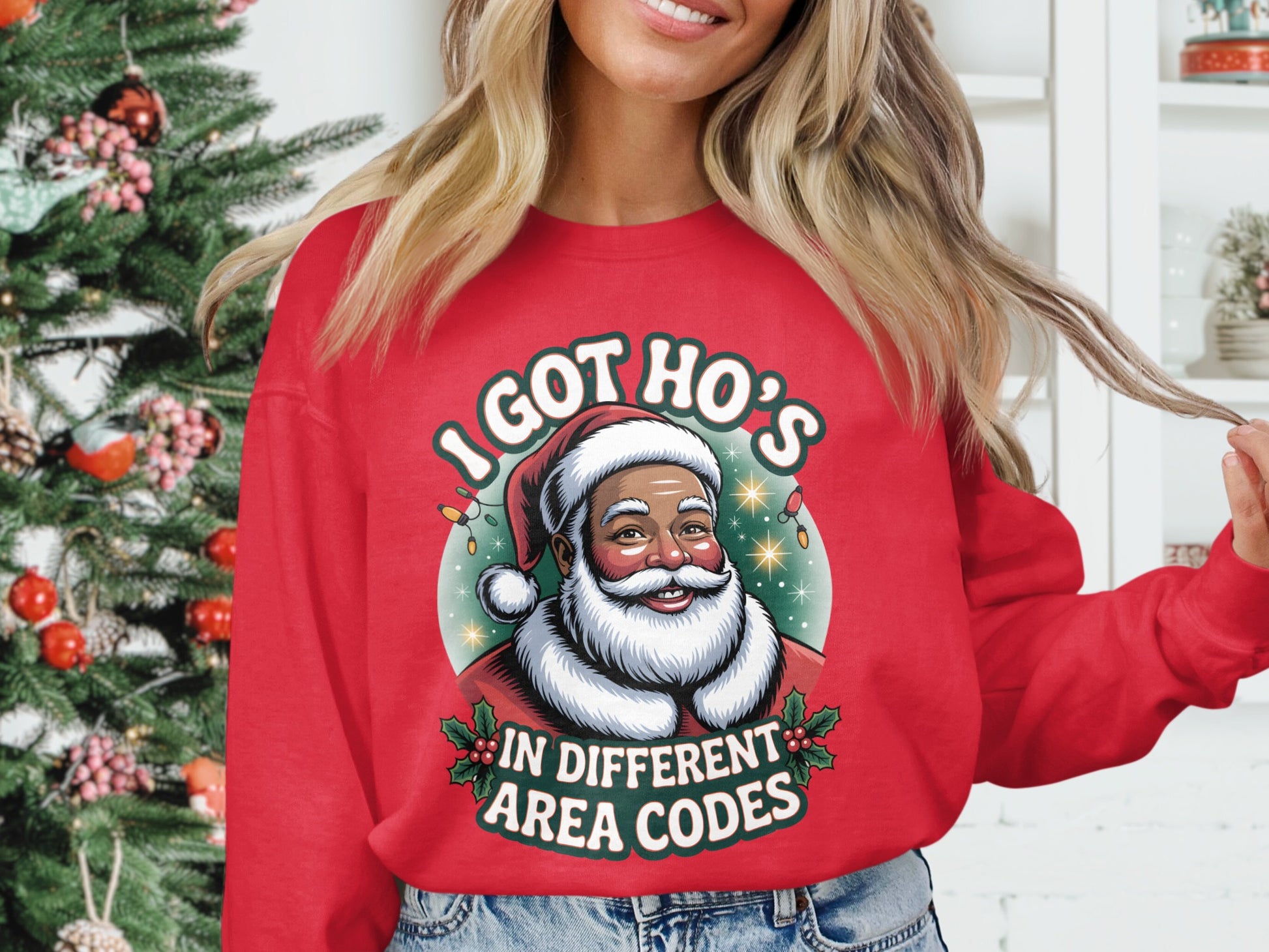 I Got Ho's in Different Area Codes Christmas Sweater