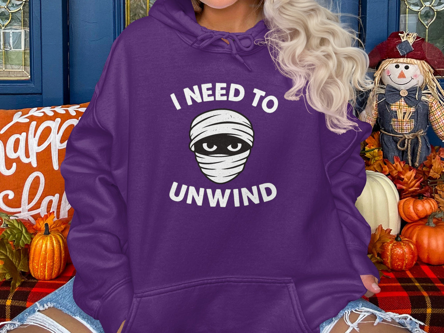 I Need To Unwind Statement Hoodie Unisex Product