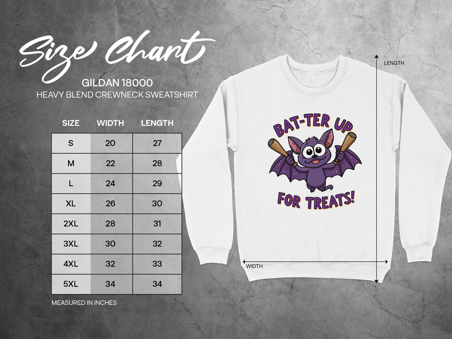 Bat-ter Up For Treats Gildan 18000 Sweatshirt product