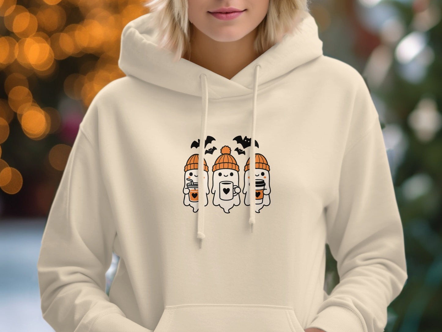 Halloween Ghosts with Hats Hoodie product type