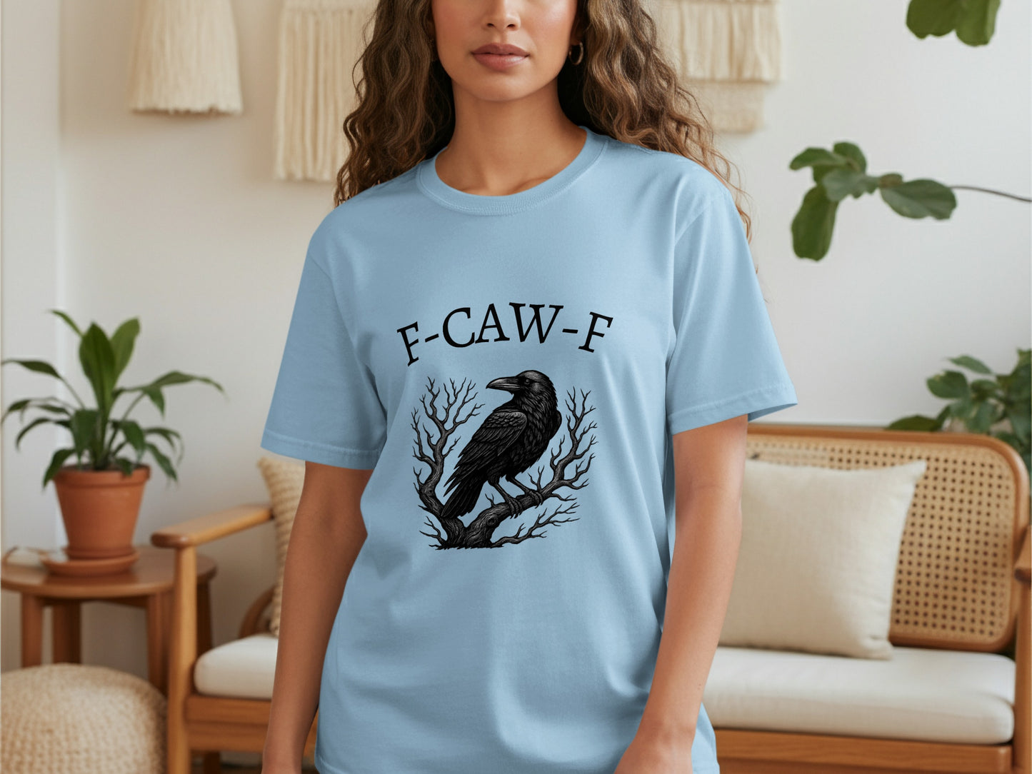 F-CAW-F Raven Graphic Tee Shirt Unique Product Type