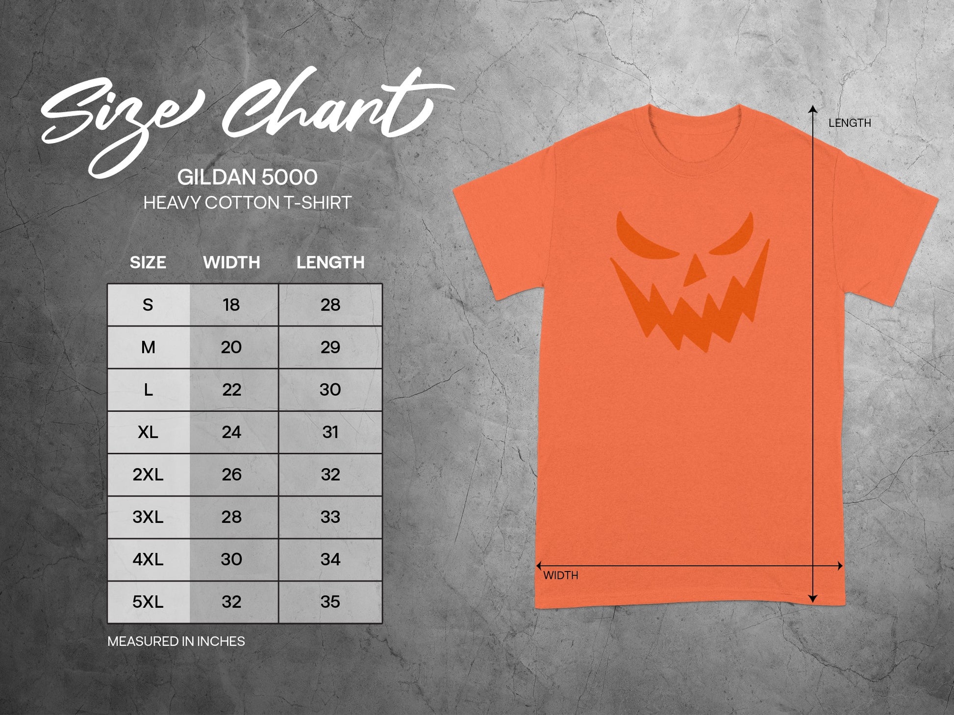 Halloween Pumpkin Face Orange T-Shirt product type