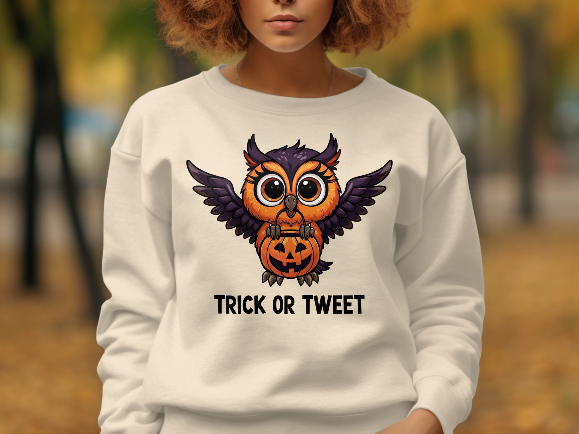 Cute Halloween Owl Trick or Treat Sweatshirt product