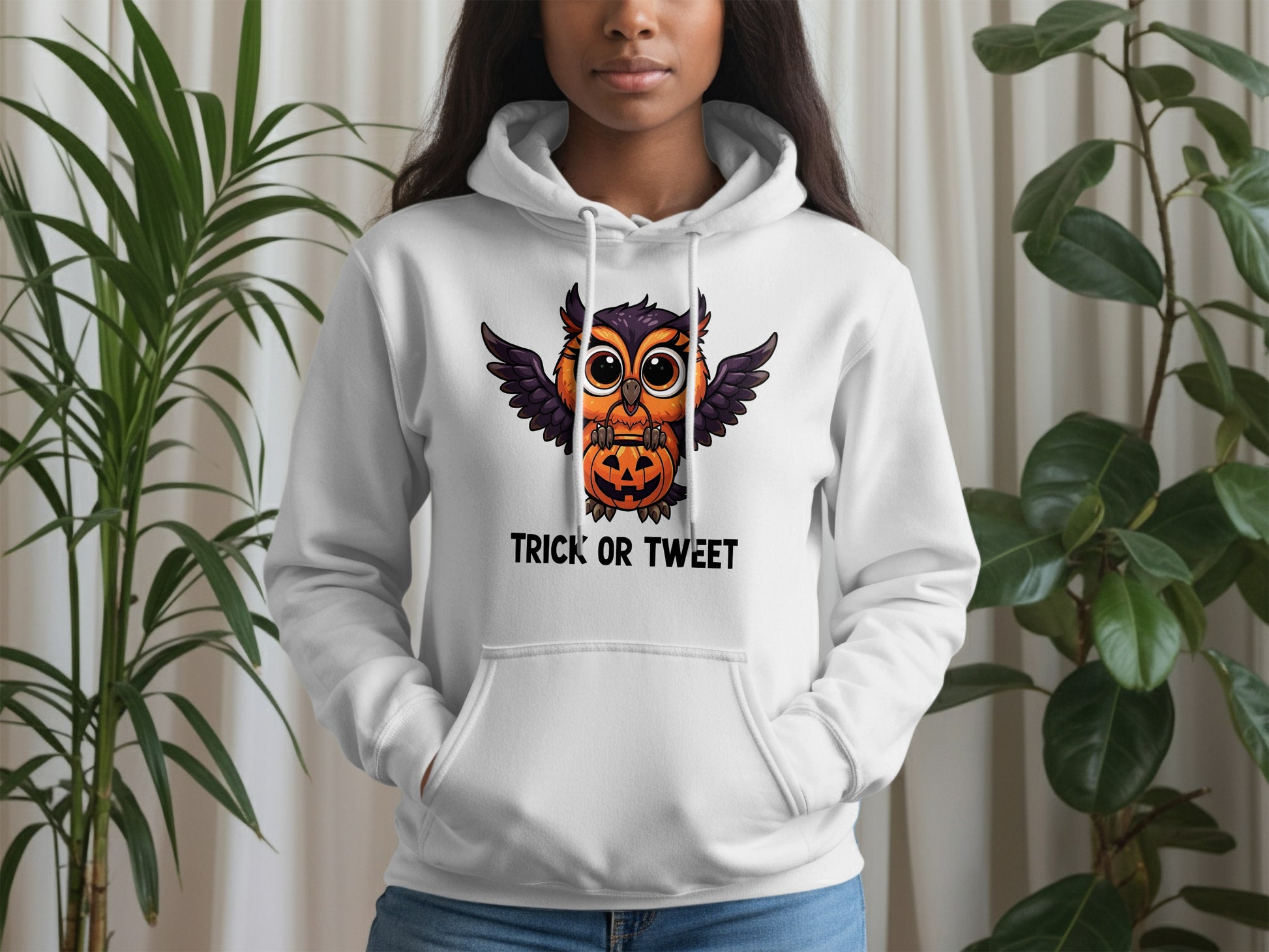 Trick or Tweet Owl Halloween Hoodie product