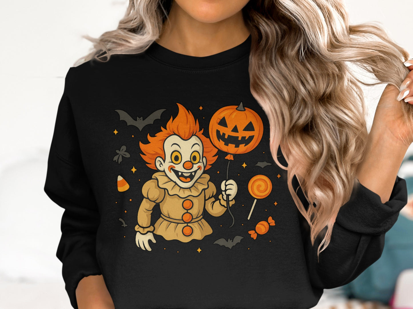 Vintage Style Halloween Clown Sweatshirt product