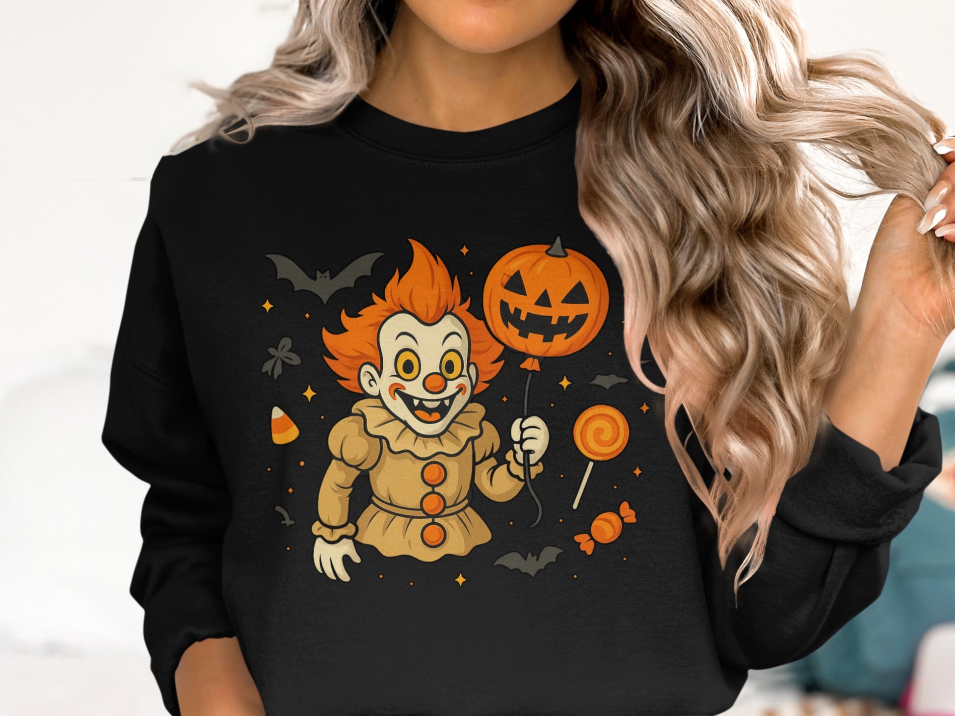 Vintage Style Halloween Clown Sweatshirt product