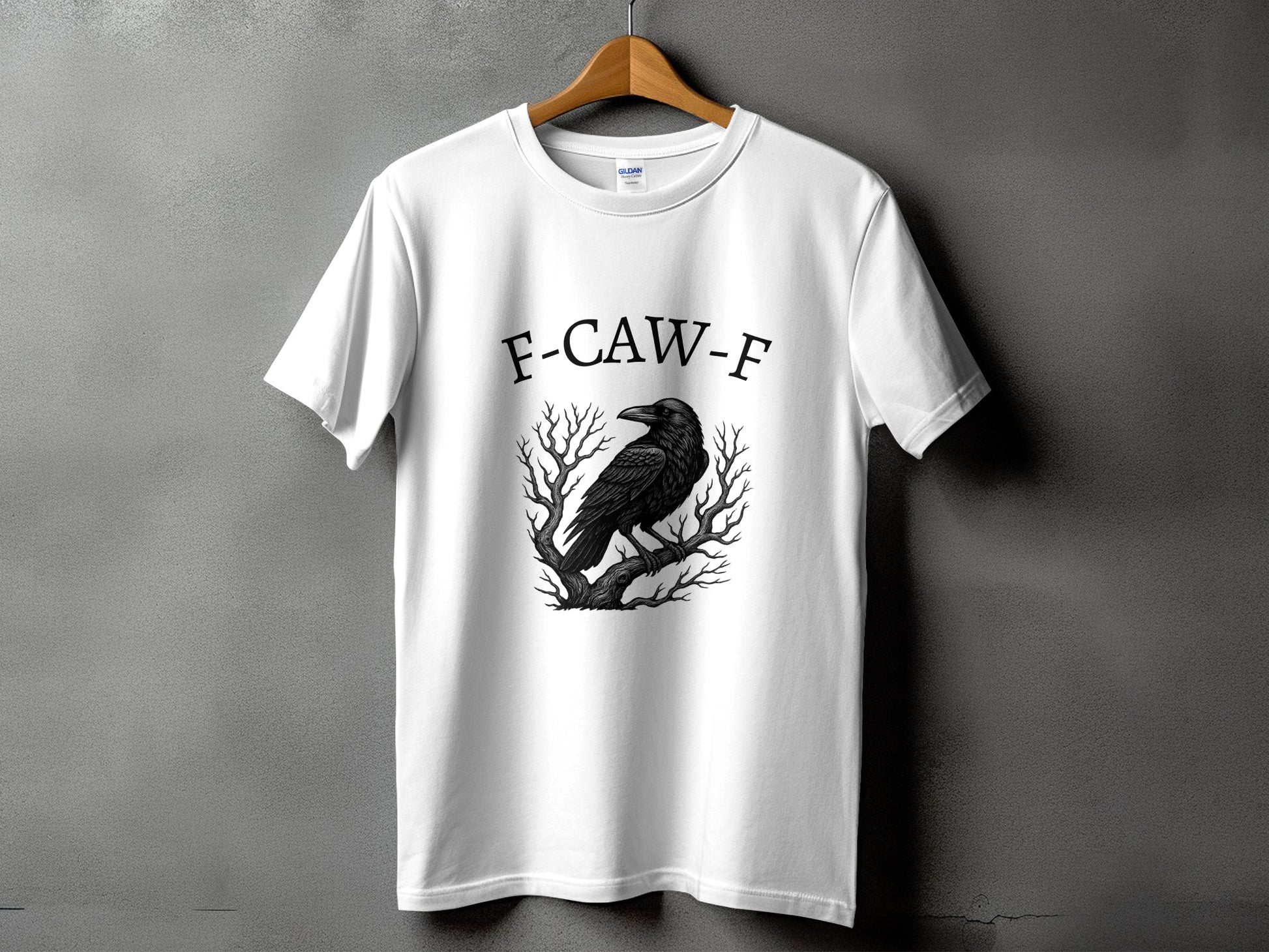 Stylish F-CAW-F Raven Graphic Tee T-Shirt product
