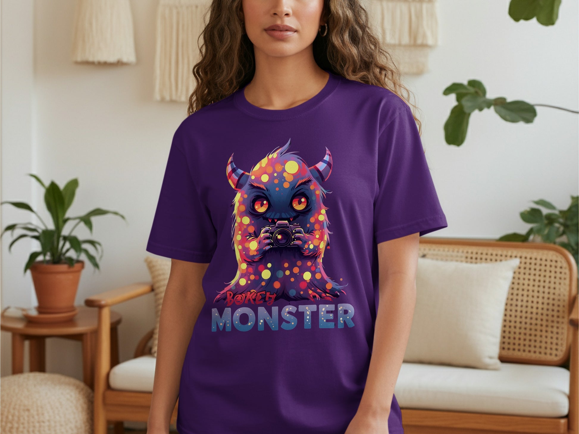 Blue Eyed Monster Graphic Design T-Shirt product