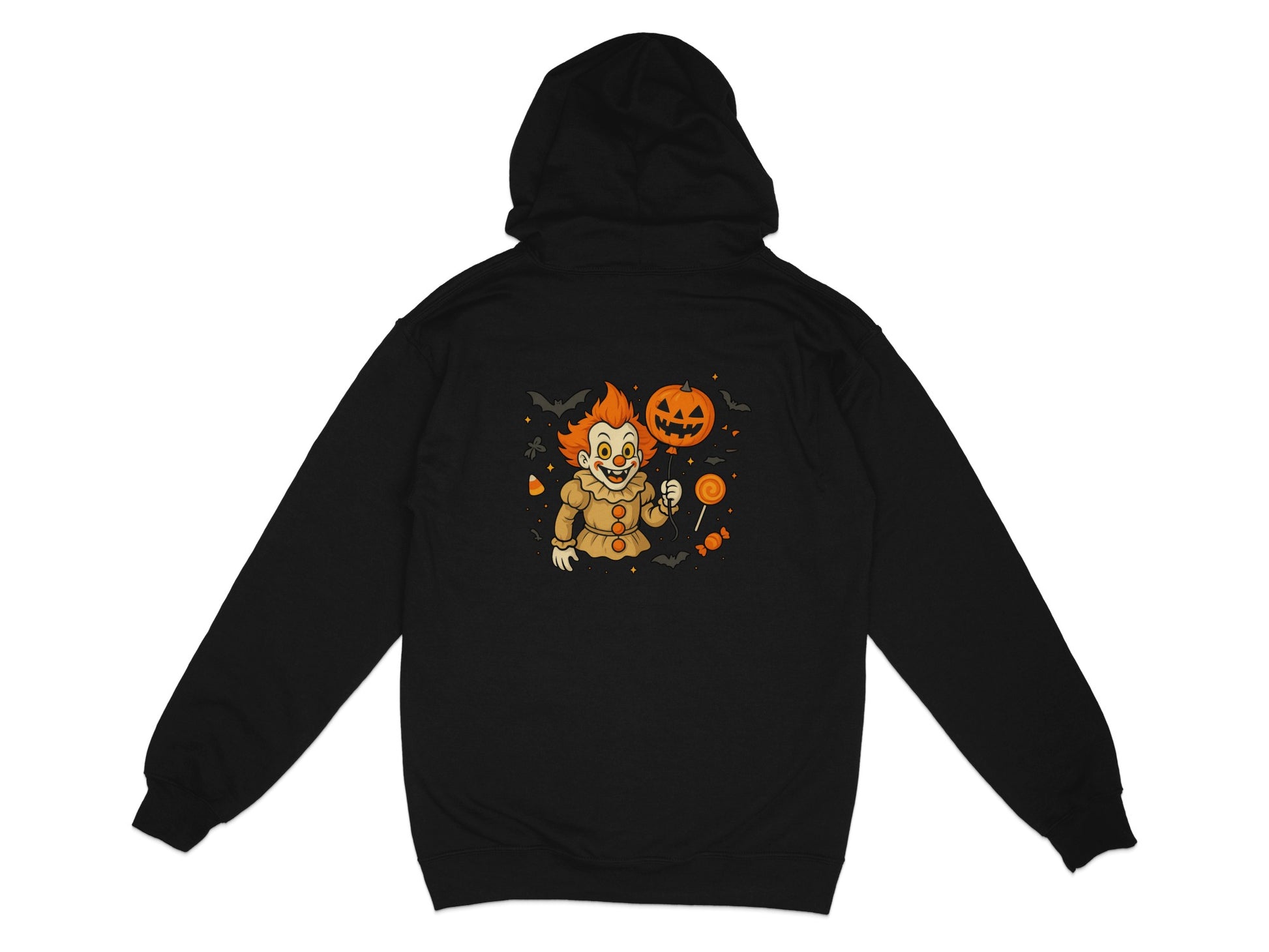 Halloween Clown with Pumpkin and Candy Hoodie product type