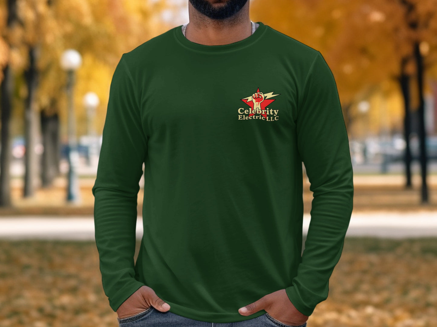 Celebrity Electric LLC Logo Long Sleeve Shirt product type