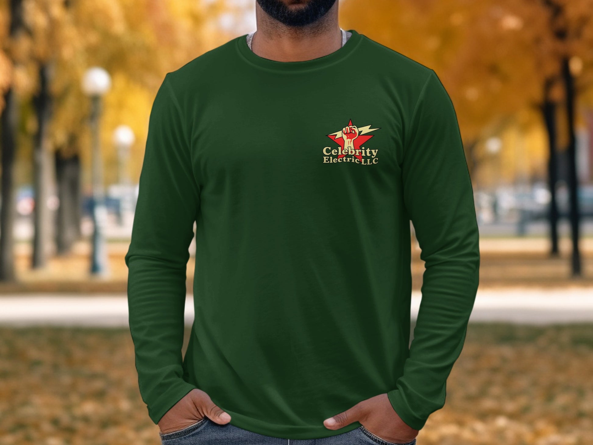 Celebrity Electric LLC Logo Long Sleeve Shirt product type