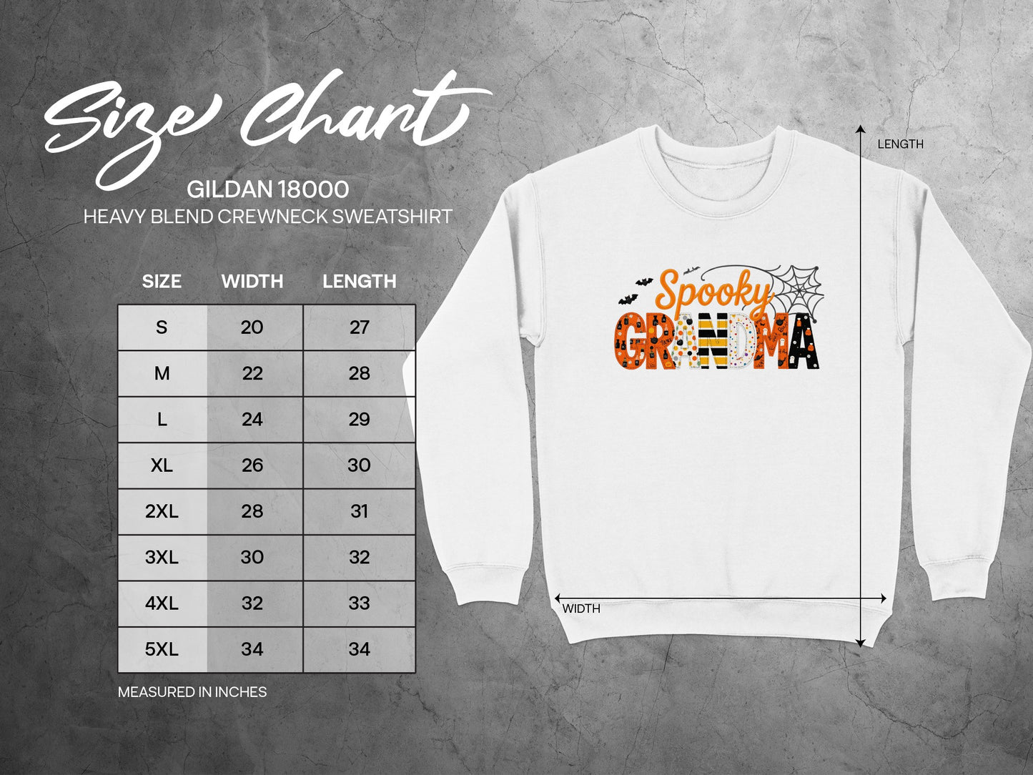 Spooky Grandma Halloween Graphic Sweatshirt product type